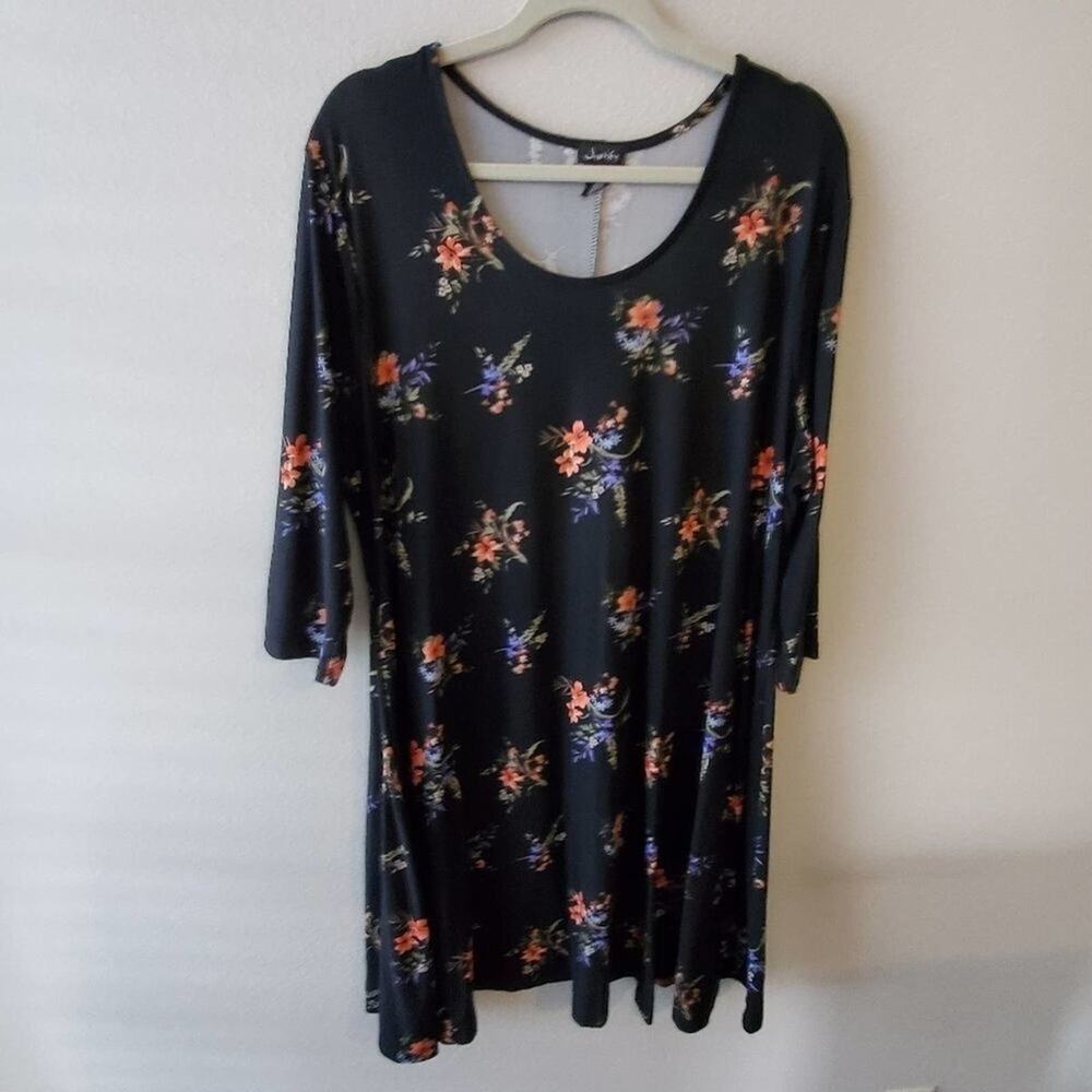 𝅺Super soft floral a line‎ dress